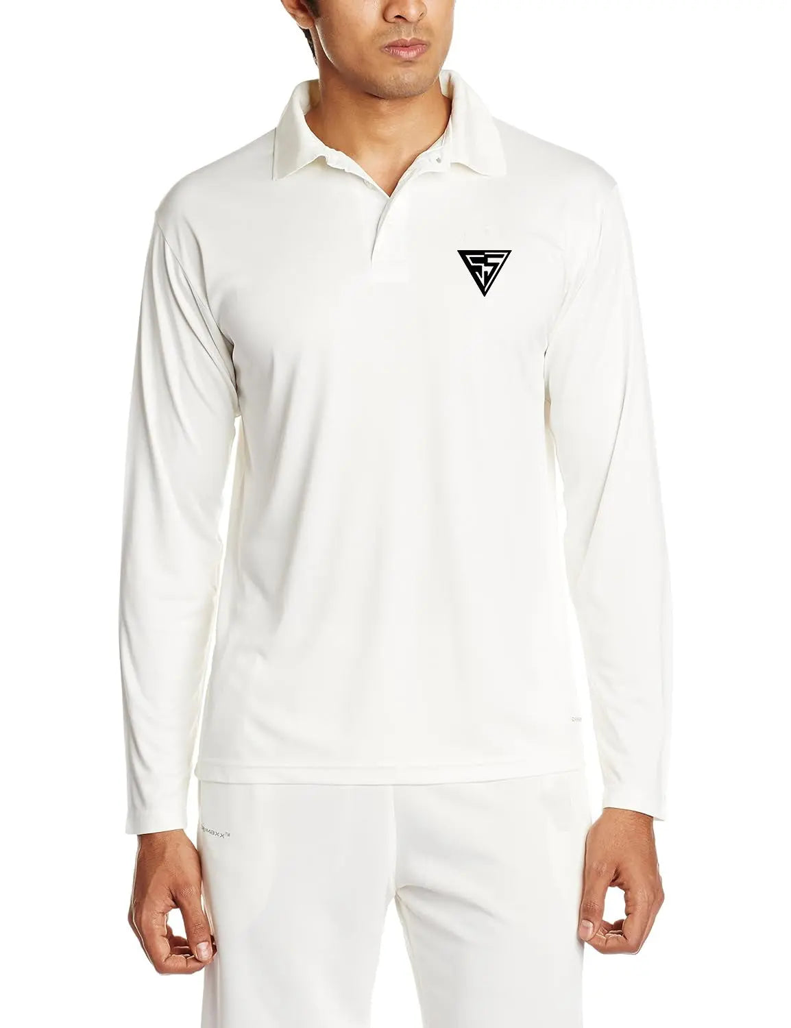 Men's Cricket White FullSleeve Tshirt TheluluBerry